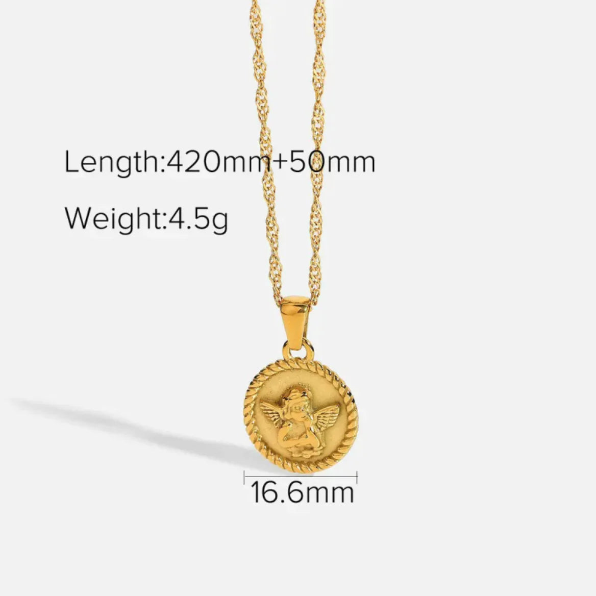 Cupid Angel Pendant Necklace
