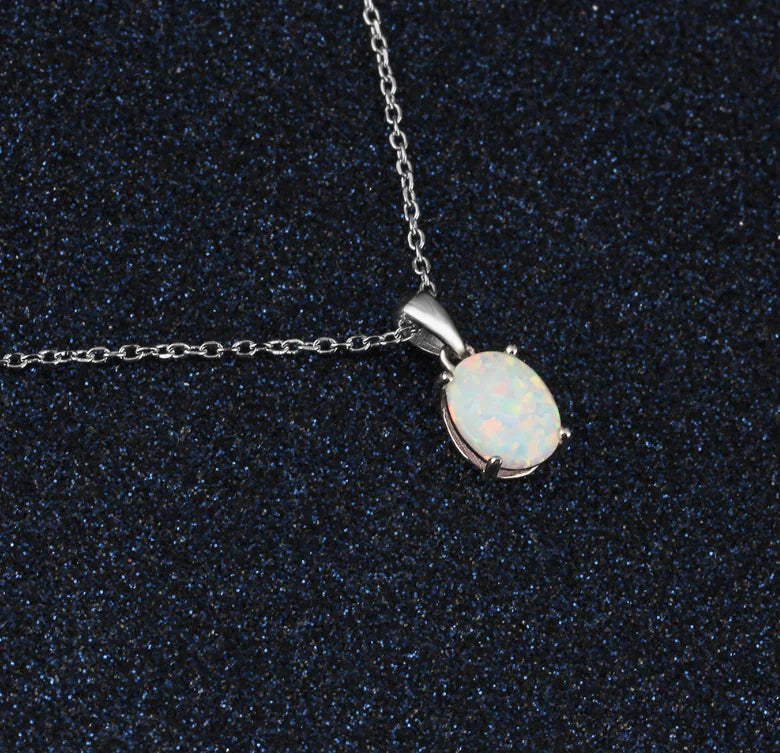 Opal Crystal Necklace