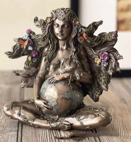 Mother Earth Statue - Goddess Gaia Verdandi Decor