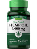 Natures Truth Hemp Oil | 60 Softgels | 1400mg | Non-GMO & Gluten Free Supplement | Cold Pressed from Hemp Seeds