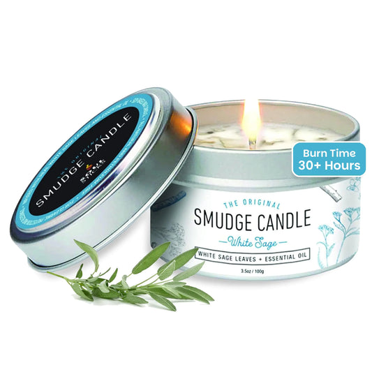 Organic Smudge Candle - For Healing & Aromatherapy
