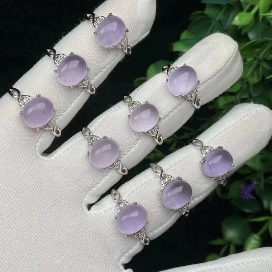 Purple Crystal Ring for Women