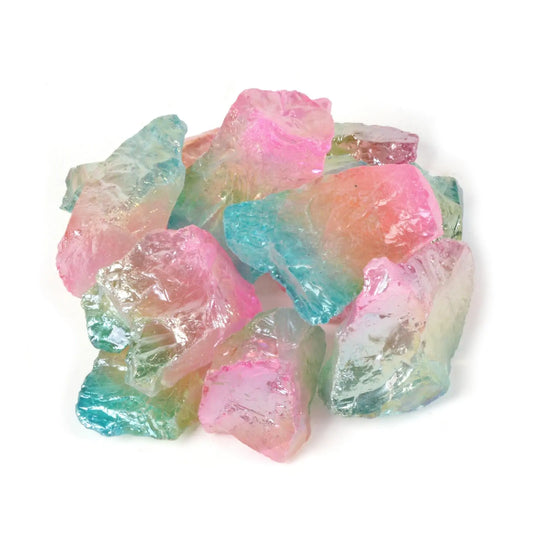1/2LB Large Raw Rainbow Aura Quartz Natural Crystal