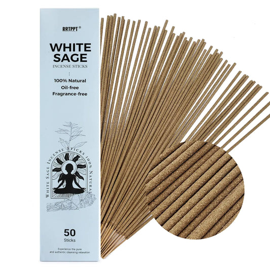 White Sage Incense Sticks (50 Sticks) 100% Natural