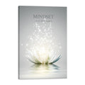 Lotus Flower Wall Art Canvas Mindset Motivational Quote