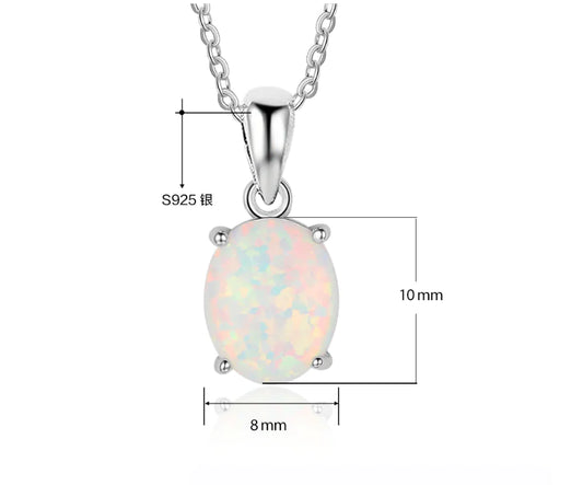 Opal Crystal Necklace