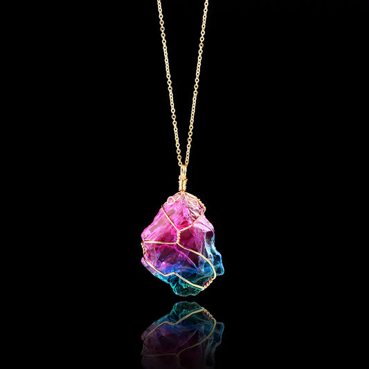 Natural Colorful Crystal Pendant