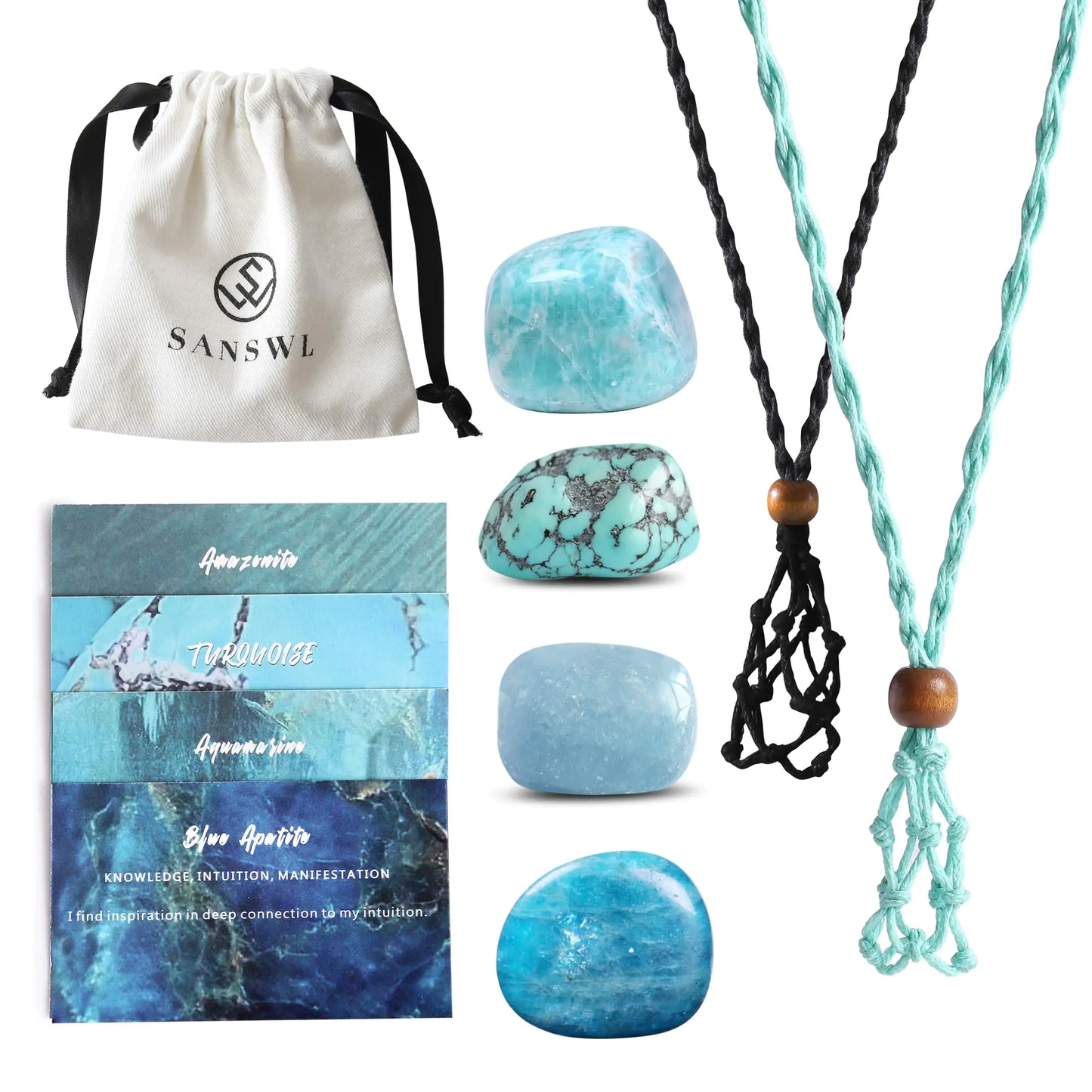 7 Chakra Healing Crystal Necklace Set