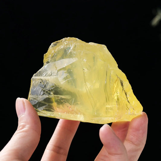 Apengshi 1pcs Citrine Raw Crystal