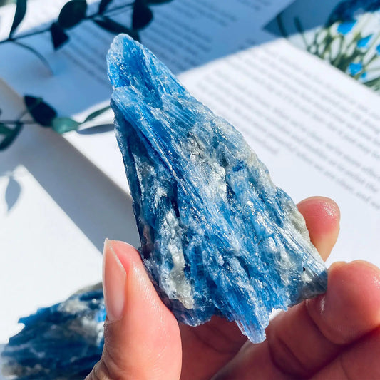 Apengshi 1pcs Blue Kyanite Raw Crystal