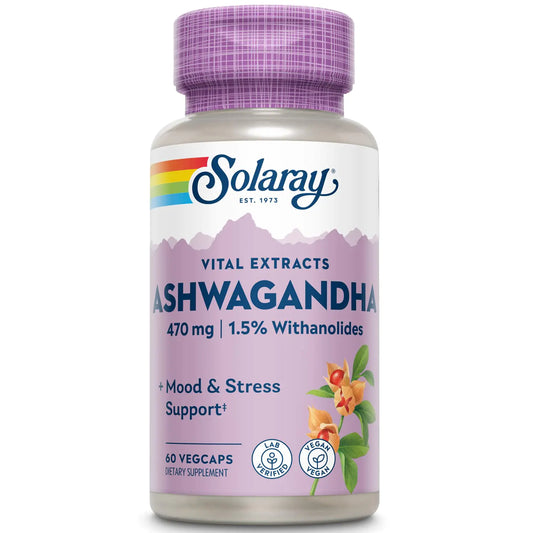 SOLARAY Ashwagandha Extract 470mg | 60 Count