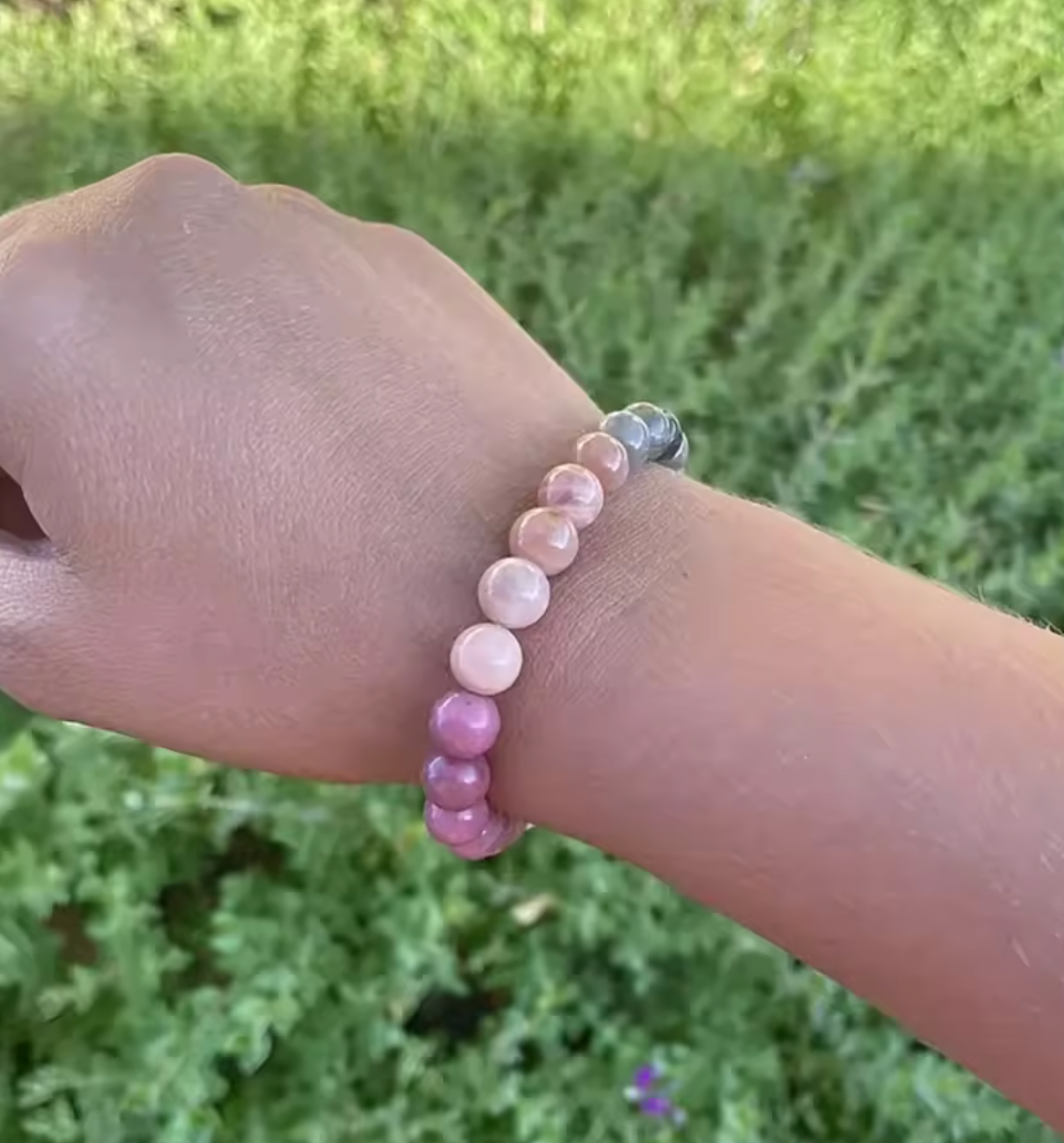 Pink Amethyst Bracelet Cubic Self Love Braclet