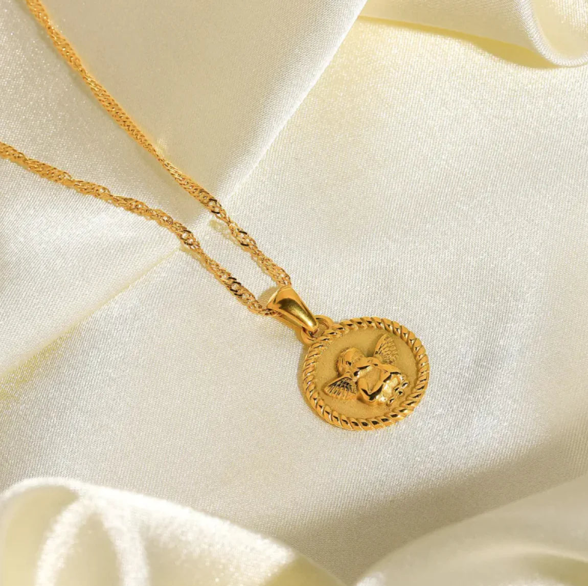 Cupid Angel Pendant Necklace