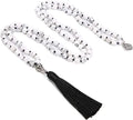 108 Bead Necklace with Semi-Precious Stones & Tassels