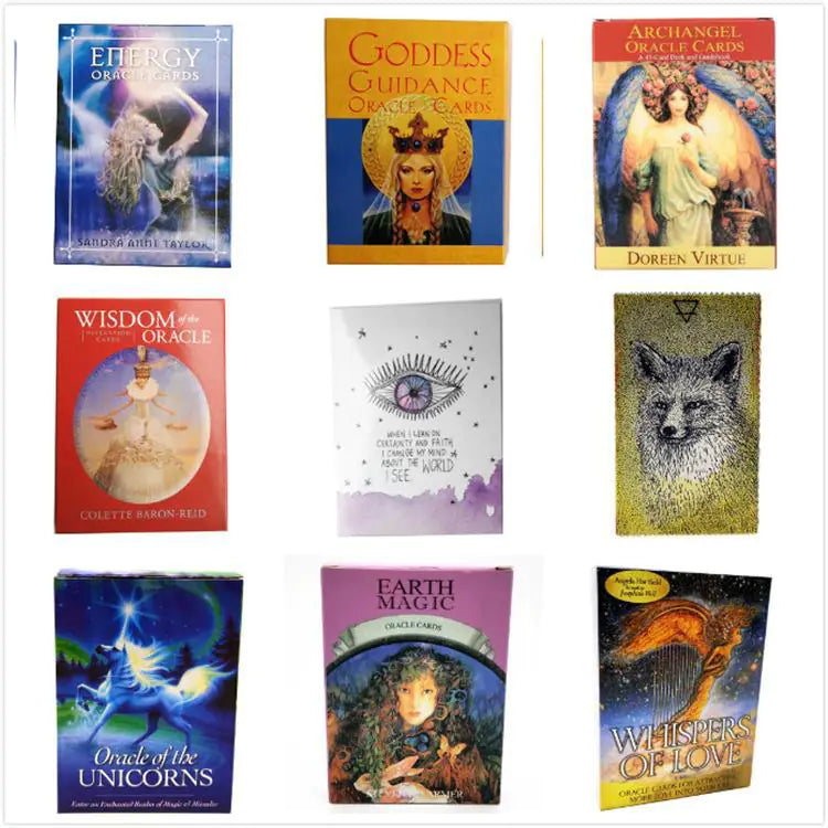 English Oracle Tarot Cards for Tabletop Games