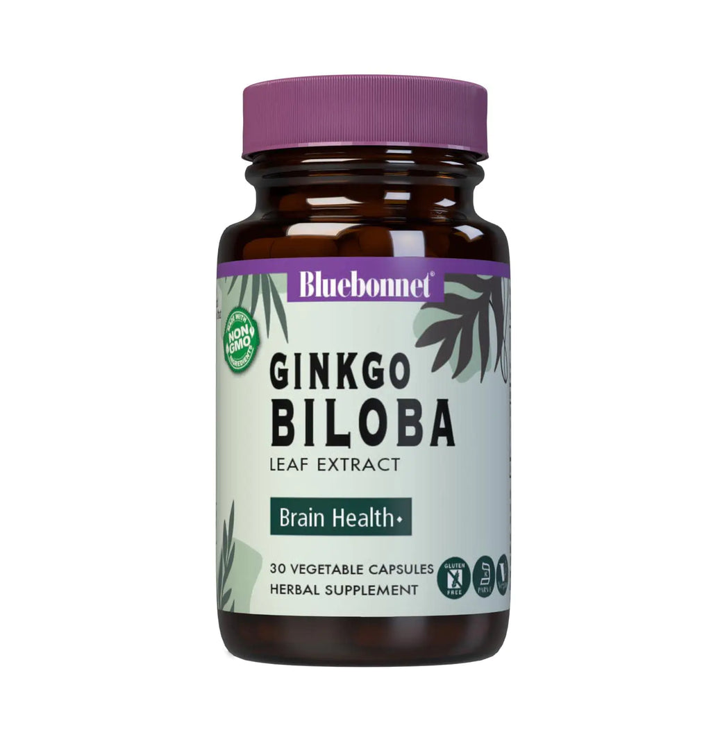 BlueBonnet Ginkgo Biloba Leaf Extract Supplement 30 Count