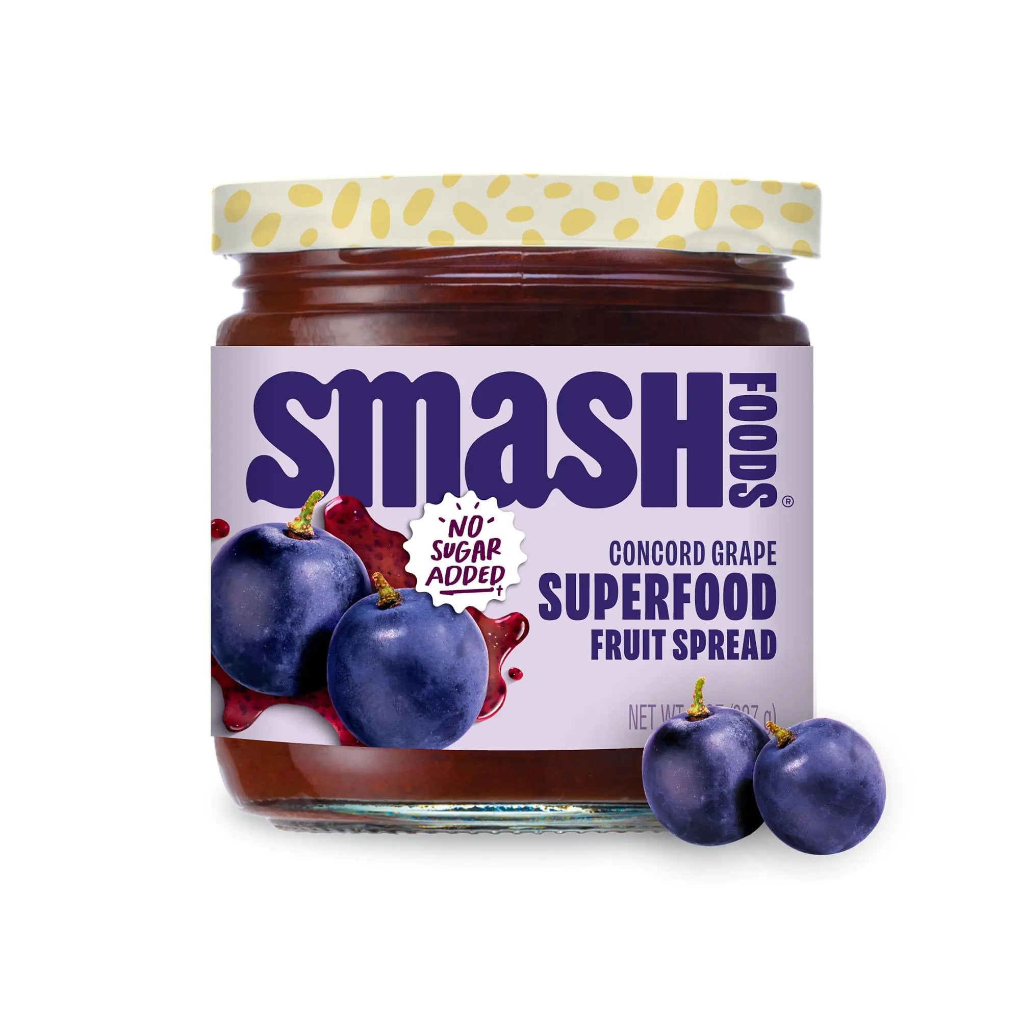 Chia Smash Grape Jam | Low-Calorie No Sugar