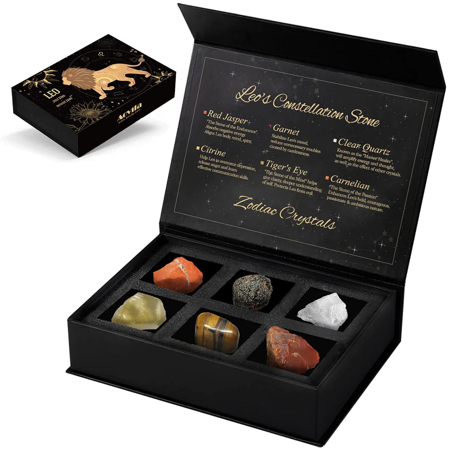 Leo Crystals Gift Set