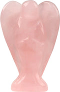 Rose Quartz Angel - 1.5" Decor Healing Crystals Spiritual Protection Guardian Statue
