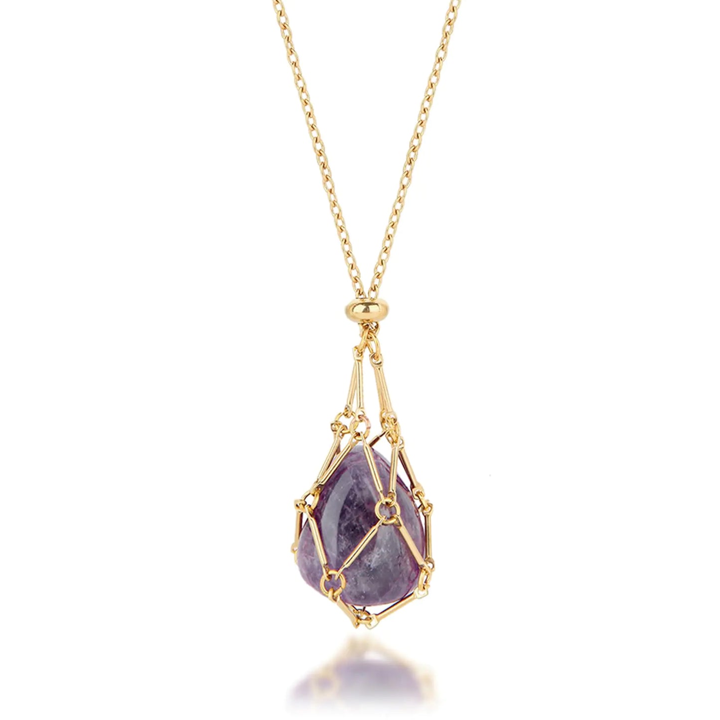 Interchangeable Crystal Holder Necklace