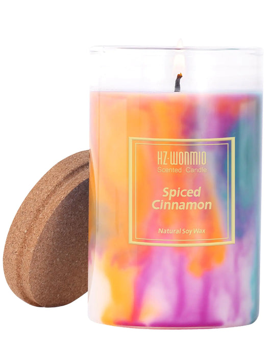 Rainbow Spiced Cinnamon Candle