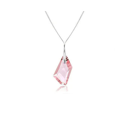 Austrian Crystal Necklace with Wish Stone Pendant