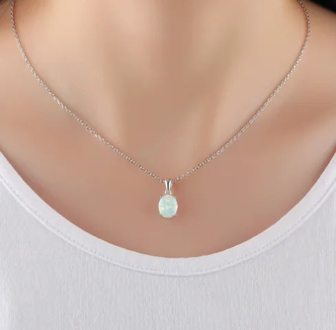 Opal Crystal Necklace