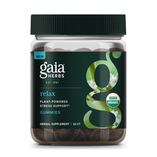 🌳 Gaia Herbs Relax Gummies -45 Gummies (15 Servings)