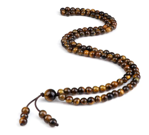 Malachite 108 Beaded Necklace