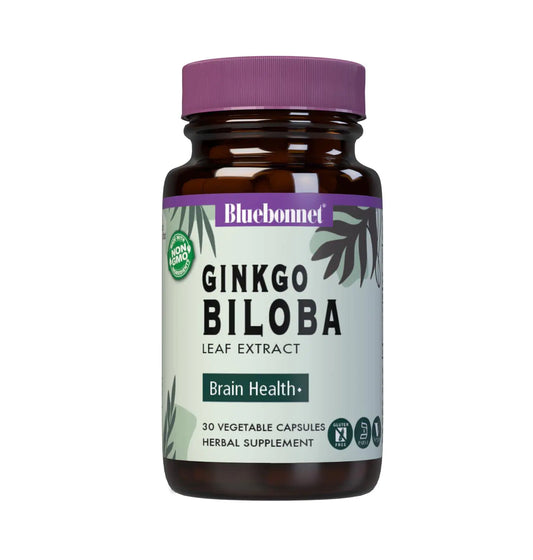 BlueBonnet Ginkgo Biloba Leaf Extract Supplement 30 Count